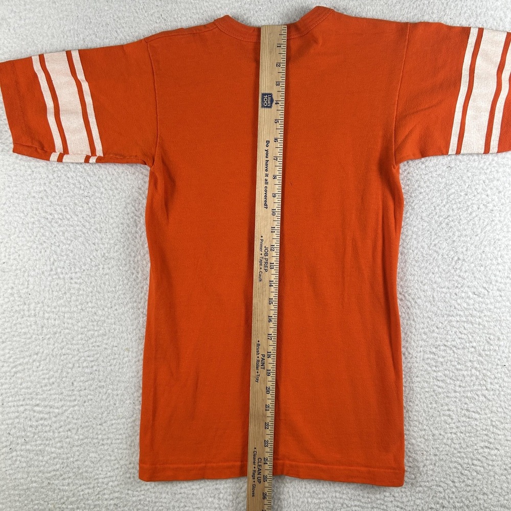 Vintage Denver Broncos Shirt Womens Small Orange NFL Football Champion USA 80s - Picture 11 of 15